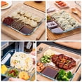 thumbnail image 5 of IBASETOY Transparent Glass Divided Food Plate for Easy Food Storage and Serving, Ideal for Canteens, 1pc, 5 of 8