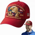 thumbnail image 2 of UAYOTSE United States 250th Anniversary Hat Adjustable Print Marine Corp Veterans Hat Retro Washed Caps, 2 of 7
