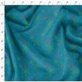 thumbnail image 4 of Soimoi Green polyester Crepe Fabric Snow Flakes Floral Fabric Prints By Yard 52 Inch Wide, 4 of 5