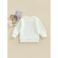 thumbnail image 4 of Bagilaanoe Toddler Baby Girl Boy Sweatshirt Long Sleeves Letter Print Pattern Pullover 6M 12M 18M 24M 3T Kids Jumper Tops, 4 of 8