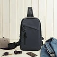 thumbnail image 5 of Qiweii Mens Stylish Minimalist Waterproof Chest Bag，Sleek Crossbody Bag for Daily Commute and Outdoor Use, 5 of 5