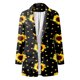 thumbnail image 2 of Gibobby Blazer de mujer elegante Chaquetas casuales de manga larga con solapa y botones delanteros abiertos para mujer(Amarillo,CH), 2 of 4