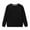 Black, variant on IPIO Kids Boys and Girls Cotton Crewneck Sweatshirt, Plain Pullover, Black, Size 120