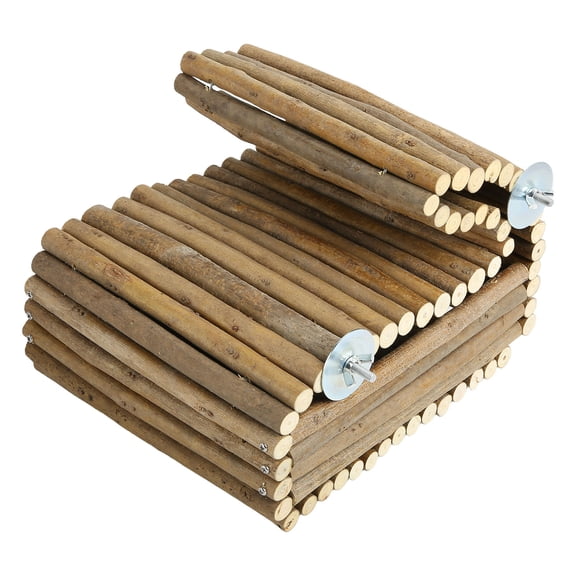 Casa de madera para conejos, cabaña colgante de madera natural para conejos, chinchillas y cobayas.