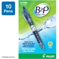 thumbnail image 4 of Pilot B2P Bottle-2-Pen Retractable Gel Ink Pens, Fine Point, 0.7 mm, Blue Ink, 10 Pack, 4 of 9