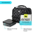 thumbnail image 4 of Arctic Zone Dual Compartment Dome Lunch Box with Food Container & Ice Pack, Black Checkerboard, 4 of 11