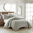 thumbnail image 5 of NY&C Home Trinity 5-Piece Jacquard Comforter Set, King, Taupe, 5 of 9