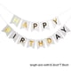 thumbnail image 2 of Banderines de cumpleaños ZHAOCHENG con 5 globos de látex de confeti dorados 12 pulgadas color blanco, 2 of 5