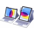 thumbnail image 4 of 360° Rotatable Detachable Keyboard Case with Trackpad & Pencil Slot for iPad Air 4/5 10.9",lavender gray, 4 of 7