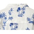 thumbnail image 5 of LA LEELA Men's Hawaiian Shirts Aloha Beach Shirts Casual Short Sleeve Button Up Shirt Men M Beach, White Summer Vacation Holiday, 5 of 5