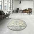 thumbnail image 3 of Ahgly Company Indoor Rectangle Traditional Gunmetal Gray Medallion Area Rugs, 6' x 9', 3 of 6