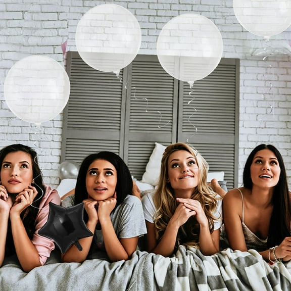 HEANUJJ Whamvox 10pcs Clear Non Latex Balloons for Christmas Anniversary Decor