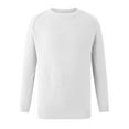 thumbnail image 4 of NOLDARES Men's Crewneck Lightweight Wool Structured Sweater Casual Pullover Sweater(White,XL), 4 of 5