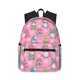thumbnail image 1 of Easygdp pink Holiday Joy Mochila Casual para Portátil, Mochila para Escuela, Viajes, Negocios, 1 of 6
