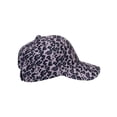 thumbnail image 4 of Top Headwear Felt Womens Leopard Cheetah Print Baseball Cap - Black, 4 of 4