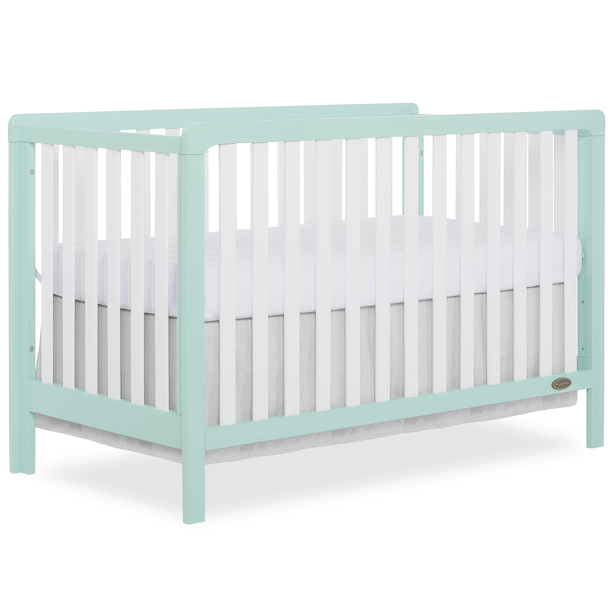 Dream On Me Ridgefield 5-in-1 Convertible Crib, Mint & White