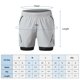 thumbnail image 5 of 2-In-1 Men Running Shorts with Zipper Pockets Quick Dry Exercise Shorts for Training Gym Workout, 5 of 5