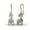 Rose Gold, variant on Cate & Chloe Kadence 18k White Gold Plated Dangle Earrings with Swarovski Crystals Gift for Women