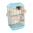 thumbnail image 5 of Vaveren Bird Cage Large Transparent Acrylic Parrot Cage for Conures Budgie Parakeets blue, 5 of 8