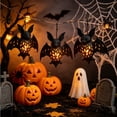 thumbnail image 4 of 5.9 Inch Bat Pendant Lampshade, Black Plastic Halloween Light Cover, Soft Diffusing Eye-Friendly Glow, Spooky Party Wall Decoration For Indoor Living Room Porch, Durable Festive Lighting Accessory, 4 of 6