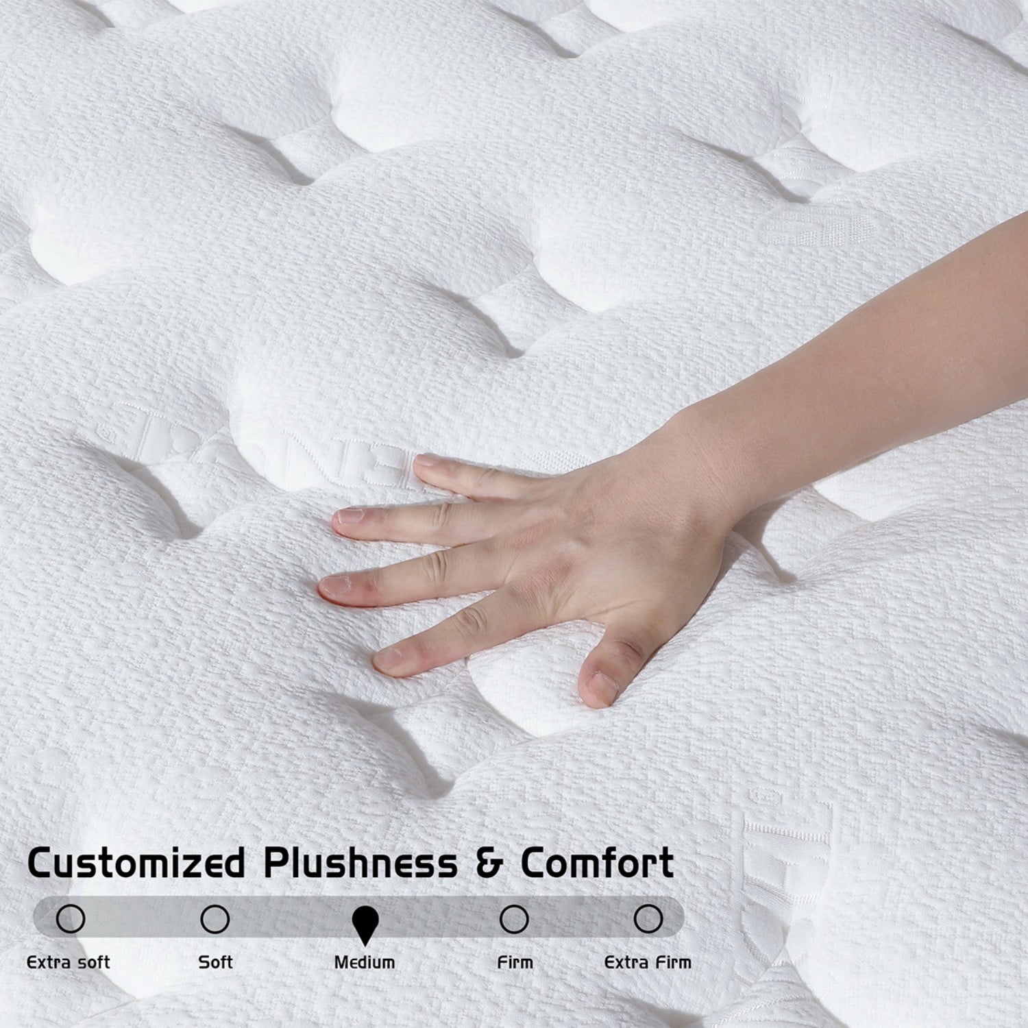 AMENDPATURE 12" Full Size Hybrid Mattress,Gel Infused Memory Foam and Pocket Spring in a Box,Medium，Adult