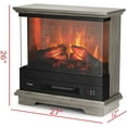 thumbnail image 6 of TURBRO Firelake 27-Inch Electric Fireplace Heater - Freestanding Fireplace with Mantel, No Assembly Required - 7 Adjustable Flame Effects, Overheating Protection, CSA Certified - 1400W, Gray Wash, 6 of 8
