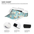 thumbnail image 3 of Kdxio White Geese And Flower Print Sun Visor Hat Golf Visor Adjustable Velcro Outdoor Sports Cap For Men Women, 3 of 7