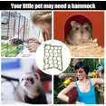 thumbnail image 4 of Pet Climbing Rope Net, Hamster Hammock Bird Toys Rope Ladder, Ferret Hammock Bird Climbing Rope Bridge Ferret Cotton Rope Net for Hamster Ferret Parakeet Play, 20*28cm, Yellow, 4 of 7