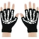 thumbnail image 1 of Guantes de esqueleto, guantes de disfraces elásticos luminosos, guantes de calavera sin dedos, un par kaili Sencillez, 1 of 5