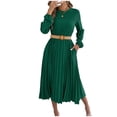 thumbnail image 1 of Vestido de Novia de Manga Larga Vestido Largo con Cuello en V, Ropa de Noche Elegante de Poliéster para Luna de Miel, Aniversario Y Noches Especiales, 1 of 9
