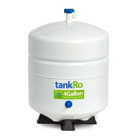 RO Expansion Tank 4 Gallon – NSF Certified – Compact Reverse Osmosis Water Storage Pressure Tank by tankRO – with FREE Tank Ball (Best Water Pressure Tank)