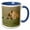 Blue/White, variant on 3drose, Lioness and Cub, Masai Mara Game Reserve, Kenya-af21 Aje0652 - Adam Jones, 11oz Mug