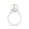 thumbnail image 2 of ANGARA Classic South Sea Cultured Pearl Ring in 14K White Gold for Women | June Birthstone, Birthday, Anniversary, Jewelry Gift for Women | Pearl Ring, 2 of 7