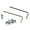 Silver, variant on Guitar Bass Key Wrench Fixing Bracket Replacement Guitar Headstock Mounted Key Hexagonal Wrench for Tremolo Bridge