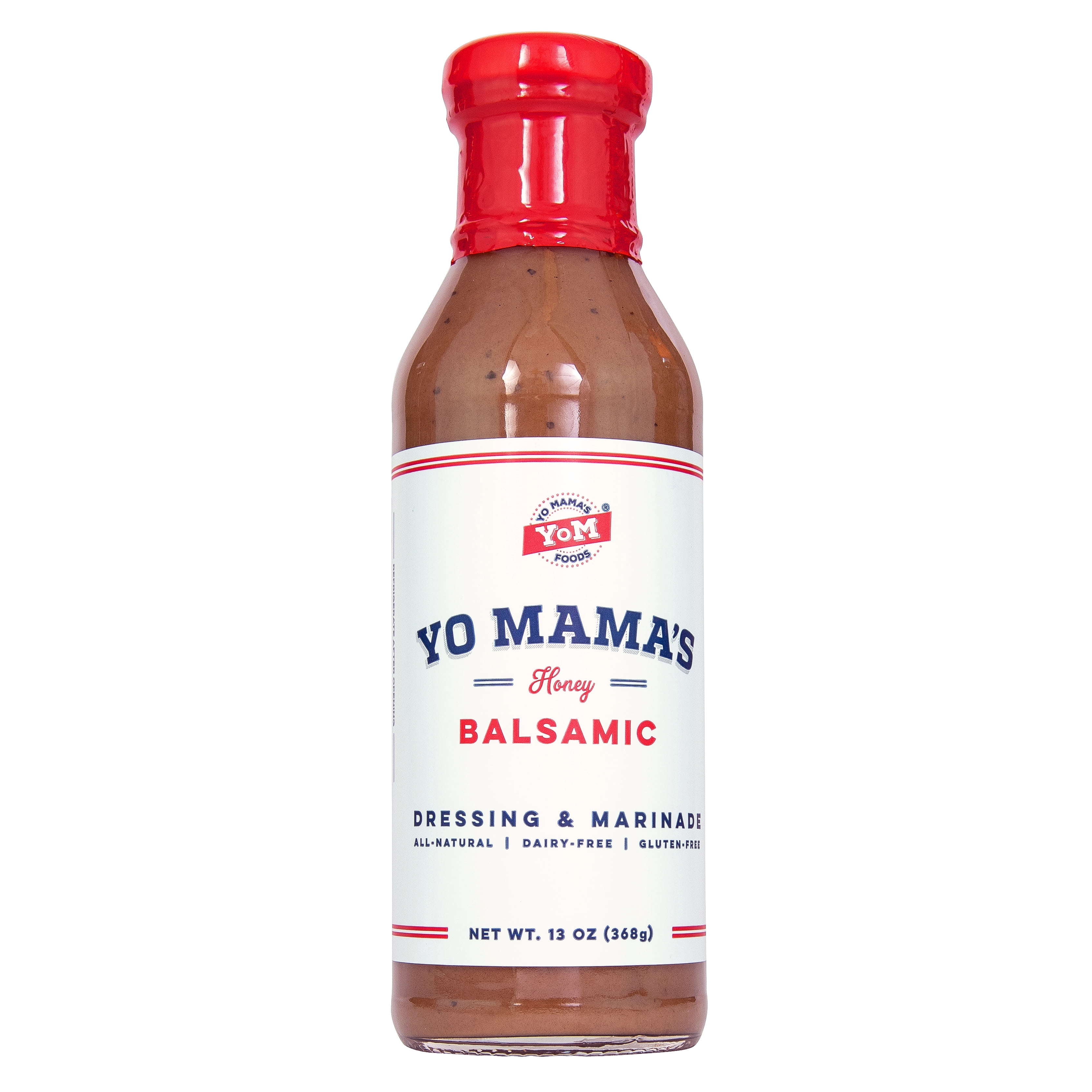 Yo Mama's Food's Gluten-Free Honey Balsamic Salad Dressing, 13 oz