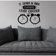 thumbnail image 3 of Vinil Decorativo Adhesivo P/Pared MarkProMX Negro Hogar 60x60cm PrevenShopMX Frase Amor El tiempo se para, 3 of 3