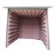 thumbnail image 2 of Cabina de voz portátil insonorizada con cubierta absorbente de voz, tipo cubo, para uso doméstico. Púrpura interior, 2 of 9