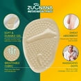thumbnail image 3 of Shoe Insoles Gel Inserts Foot Pain Relief Clear Heel Pads Beige 3 Pairs, 3 of 12