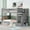 Grey, variant on Bellemave Full Over Full Bunk Bed with Stairs and 6 Storage Drawers, Solid Wooden Detachable Bunk Bed Frame with Storage Shelves for Teens Adults (White)