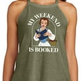 thumbnail image 3 of Disney Princess - Belle My Weekend Is Booked - Juniors High Neck Tank Top, 3 of 5