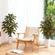 thumbnail image 2 of QinaQin Árbol artificial Dracaena de 4, 5 o 6 pies, hojas real touch y troncos multitonales, con maceta blanca alta para decoración interior, 2 of 8