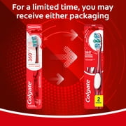 Colgate 360 Advanced Whitening Toothbrush Pack, Medium Adult Toothbrushes, 2 Pack