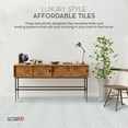 thumbnail image 6 of PowerSellerUSA Self-Stick Vinyl Modern Geometric Floor Tiles Ultra Durable 1.5mm Thick Tiles, 5-Pack/100 Square Ft., 12" x 12", Gray Chevron, 6 of 8