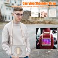 thumbnail image 6 of Shockproof Case for Apple iPad mini 6/7, iPad mini 6th 7th Gen Cover, 360 Rotating Stand Translucent Back Cover Shockproof Adjustable Shoulder Strap Kids Friendly with Pencil Holder, Khaki, 6 of 12