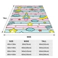 thumbnail image 3 of Honeii Space Doodle Print Fleece Blanket - Throw Blanket for Bed, Sofa, Couch, Camping, and Travel , Microplush Ultra Soft Warm Blanket-80"x60", 3 of 7