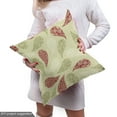 thumbnail image 4 of Ambesonne Paisley Fabric by the Yard Upholstery, Floral Leaf Pattern, 10 Yards, Red and Pale Green, 4 of 4