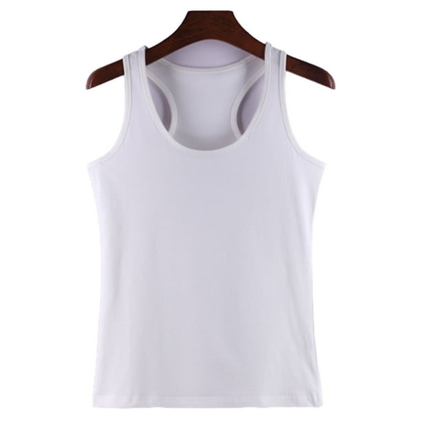 Guardurnaity Chaleco de algodón para mujer, ropa recortada de moda de punto, camiseta transpirable fresca, camisas de fondo exterior de primavera, Prendas para la parte del cuerpo Beige S Guardurnaity AP010463-07B