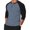 Light Blue, variant on SYMOID Mens Long Sleeve Henley Shirt - Gray Raglan Sleeve, Soft Stretch Polyester-Spandex, Inclusive Sizes M-XXXXXL for Casual Wear & Layering,Size M