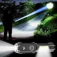 thumbnail image 1 of Zoom Flashlight, Yrmaups ABS Zoomable Flashlight COB Side Light Adjustable Focus USB Rechargeable, IPX6 Waterproof Power Bank Function, 3 Brightness Modes Compact Portable, 1 of 9