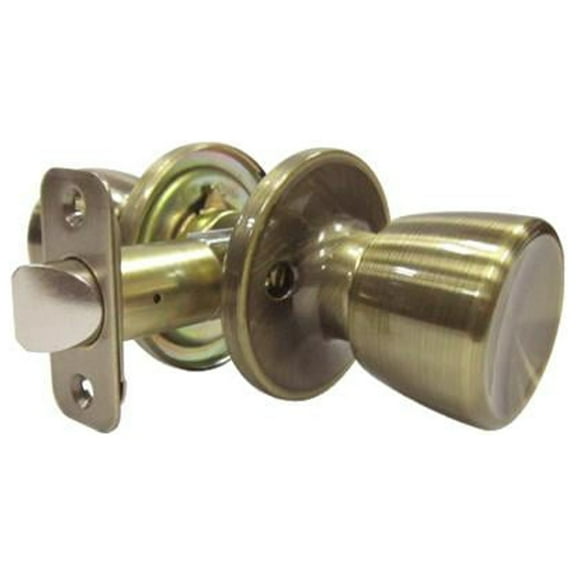 TruGuard TS830B Medium Tulip-Style Knob Passage Lockset, Antique Brass - Quantity 6